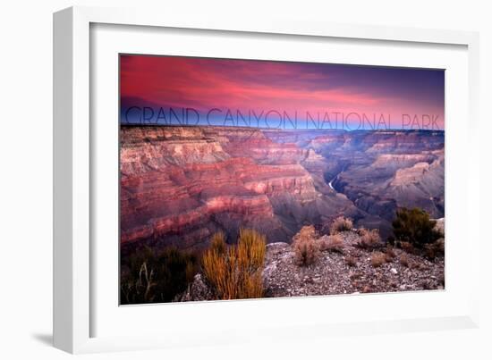 Grand Canyon National Park, Arizona - Ridge Line-Lantern Press-Framed Art Print