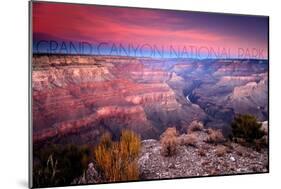 Grand Canyon National Park, Arizona - Ridge Line-Lantern Press-Mounted Art Print