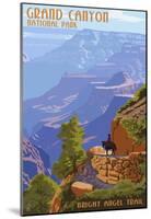 Grand Canyon National Park - Bright Angel Trail-null-Mounted Poster