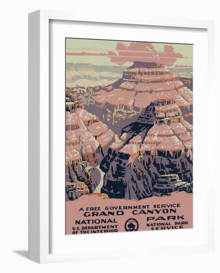 Grand Canyon National Park, c.1938-null-Framed Art Print