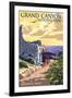 Grand Canyon National Park - Hermits Rest-Lantern Press-Framed Art Print