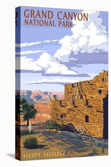 Grand Canyon National Park - Hopi House-Lantern Press-Stretched Canvas