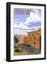 Grand Canyon National Park - Hopi House-Lantern Press-Framed Art Print