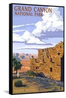 Grand Canyon National Park - Hopi House-Lantern Press-Framed Stretched Canvas