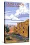 Grand Canyon National Park - Hopi House-Lantern Press-Stretched Canvas