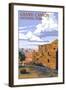 Grand Canyon National Park - Hopi House-Lantern Press-Framed Art Print