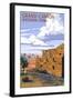 Grand Canyon National Park - Hopi House-Lantern Press-Framed Art Print