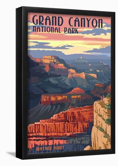 Grand Canyon National Park - Mather Point-null-Framed Poster