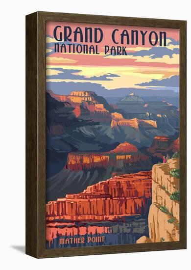 Grand Canyon National Park - Mather Point-null-Framed Poster