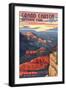 Grand Canyon National Park - Mather Point-Lantern Press-Framed Premium Giclee Print