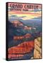 Grand Canyon National Park - Mather Point-Lantern Press-Framed Stretched Canvas
