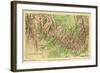 Grand Canyon National Park - Panoramic Map-Lantern Press-Framed Art Print