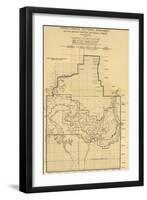 Grand Canyon National Park - Panoramic Map-Lantern Press-Framed Art Print