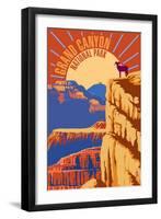 Grand Canyon National Park - Psychedelic-Lantern Press-Framed Art Print