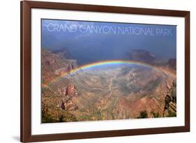 Grand Canyon National Park - Rainbow-Lantern Press-Framed Art Print