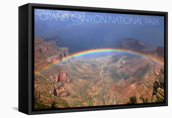 Grand Canyon National Park - Rainbow-Lantern Press-Framed Stretched Canvas