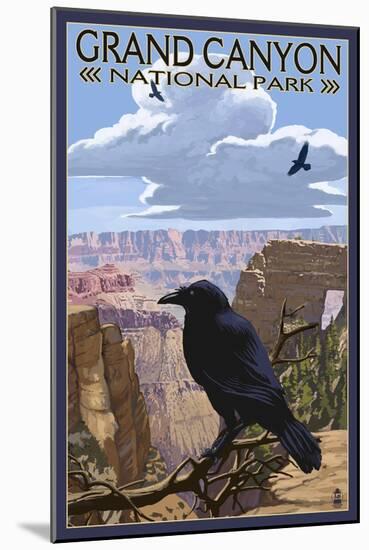 Grand Canyon National Park - Ravens and Angels Window-Lantern Press-Mounted Art Print