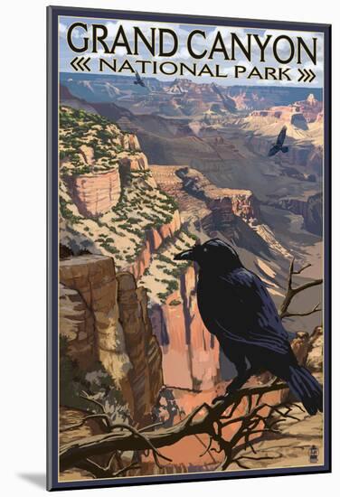 Grand Canyon National Park- Ravens At South Rim-null-Mounted Poster