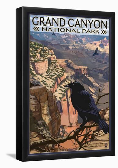 Grand Canyon National Park- Ravens At South Rim-null-Framed Poster