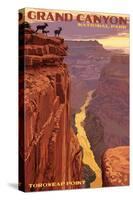 Grand Canyon National Park - Toroweap Point-Lantern Press-Stretched Canvas