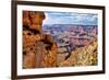 Grand Canyon National Park - Trail View-Lantern Press-Framed Premium Giclee Print