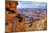 Grand Canyon National Park - Trail View-Lantern Press-Mounted Art Print