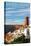 Grand Canyon National Park - Watchtower and Snow-Lantern Press-Stretched Canvas