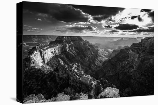 Grand Canyon North Rim Cape Royal Overlook at Sunset Wotans Throne-Kris Wiktor-Stretched Canvas