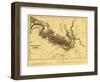 Grand Canyon of Colorado River - Panoramic Map-Lantern Press-Framed Art Print