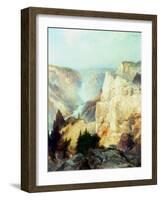 Grand Canyon of the Yellowstone Park-Thomas Moran-Framed Giclee Print