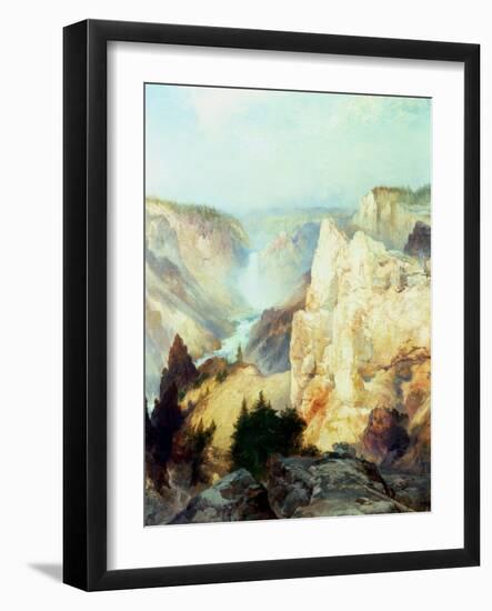 Grand Canyon of the Yellowstone Park-Thomas Moran-Framed Giclee Print