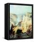 Grand Canyon of the Yellowstone Park-Thomas Moran-Framed Stretched Canvas