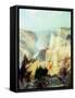 Grand Canyon of the Yellowstone Park-Thomas Moran-Framed Stretched Canvas