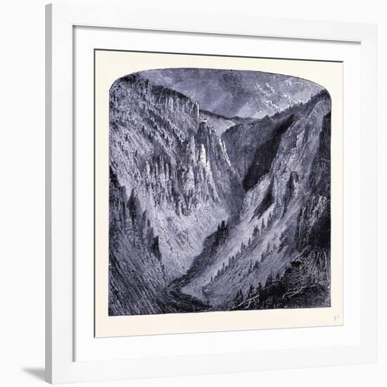 Grand Canyon of the Yellowstone United States of America-null-Framed Giclee Print
