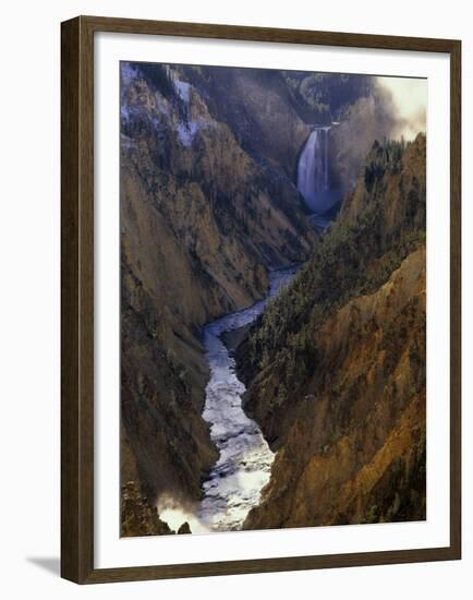Grand Canyon of Yellowstone National Park, WY-Walter Bibikow-Framed Premium Photographic Print