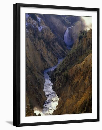 Grand Canyon of Yellowstone National Park, WY-Walter Bibikow-Framed Premium Photographic Print