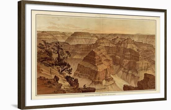 Grand Canyon: Panorama from Point Sublime (Part I. Looking East), c.1882-William Henry Holmes-Framed Art Print