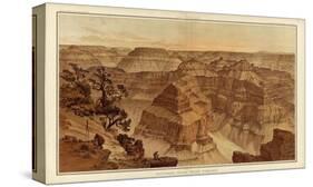 Grand Canyon: Panorama from Point Sublime (Part I. Looking East), c.1882-William Henry Holmes-Stretched Canvas