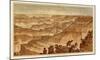 Grand Canyon: Panorama from Point Sublime (Part III. Looking West), c.1882-William Henry Holmes-Mounted Art Print