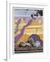 Grand Canyon Poster by Oscar Bryn-null-Framed Giclee Print