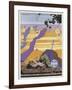 Grand Canyon Poster by Oscar Bryn-null-Framed Giclee Print