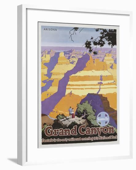 Grand Canyon Poster by Oscar Bryn-null-Framed Giclee Print