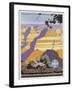 Grand Canyon Poster by Oscar Bryn-null-Framed Giclee Print