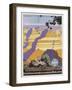 Grand Canyon Poster by Oscar Bryn-null-Framed Giclee Print