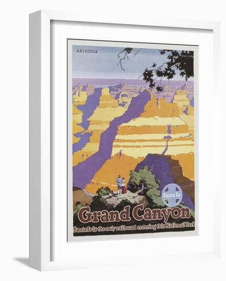 Grand Canyon Poster by Oscar Bryn-null-Framed Giclee Print