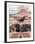 Grand Canyon Poster, C1938-null-Framed Giclee Print