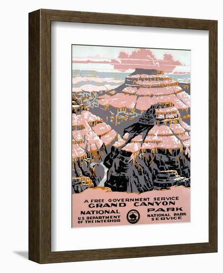 Grand Canyon Poster, C1938-null-Framed Giclee Print