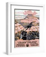 Grand Canyon Poster, C1938-null-Framed Giclee Print