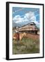 Grand Canyon Railway, Arizona - 295 Diesel-Lantern Press-Framed Art Print