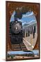 Grand Canyon Railway, Arizona - Williams Depot-Lantern Press-Mounted Art Print